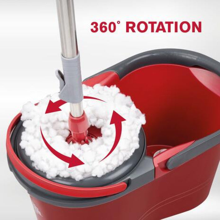 Smart golvmoppset med 360 graders vridning: Effektiv rengöring med lätthet!