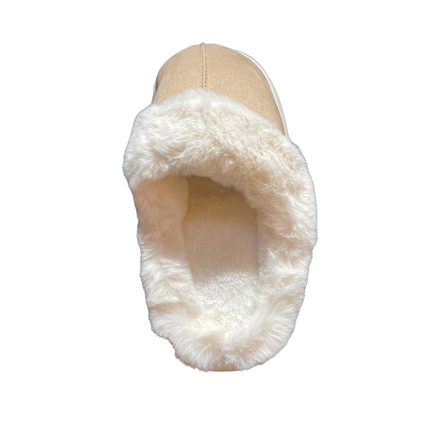 Luksus Dame Hjemmesko i Sort, Brun & Beige