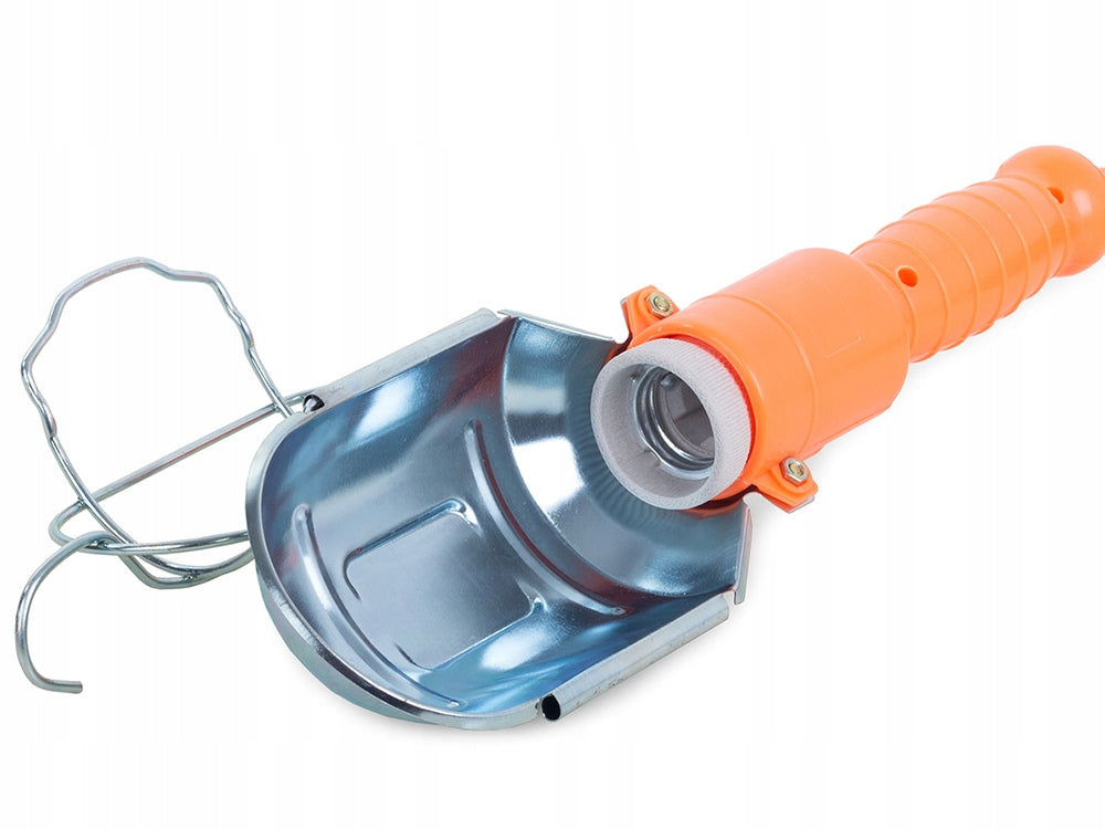 Arbejdslampe 230V, 10m Kabel med Krog og Tænd/Sluk