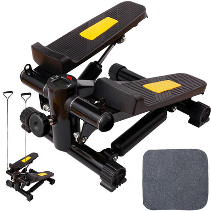 Trænings Stepper med Kabeltræk, LCD Skærm og Justerbar Modstand