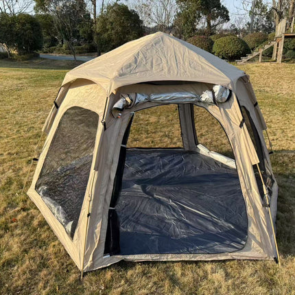 Robust tält med många fönster och skydd vid utgången - 2 storlekar
