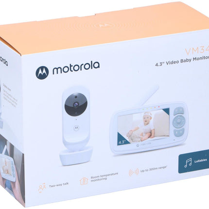 Motorola Babyalarm 4,3" Skærm, Nattilstand – Op til 300 m Rækkevidde