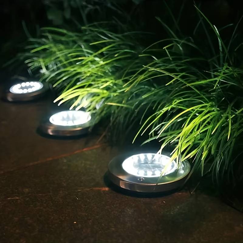 Utomhus solcellsspot 4 st. - med 20 LED-lampor Cold White