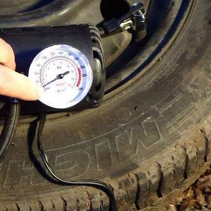 Kompressor til bildæk, cykeldæk, bolde, madrasser