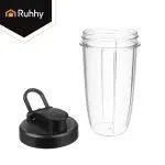 Ruhhy Blender 1200W med Glaskande – Smoothie Blender med Ice Crush & 2 To-Go Kopper