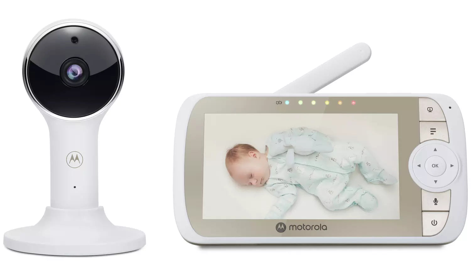 Motorola Baby Alarm med 5" föräldraenhet och Full HD-övervakning via app