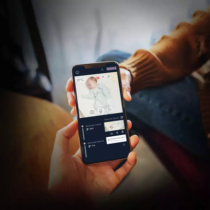 Motorola Baby Alarm med 5" föräldraenhet och Full HD-övervakning via app