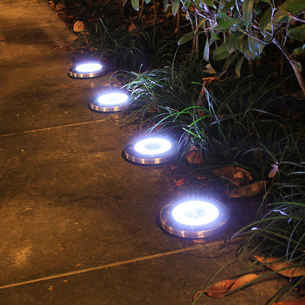 Utomhus solcellsspot 4 st. - med 20 LED-lampor Cold White