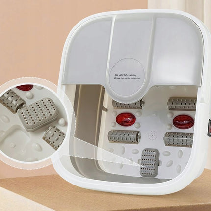 Sammenklappelig fodmassagebalje med Varme, Boblefunktion & Massage