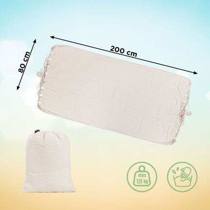 Stor trädgårdshängmatta med förvaringsväska