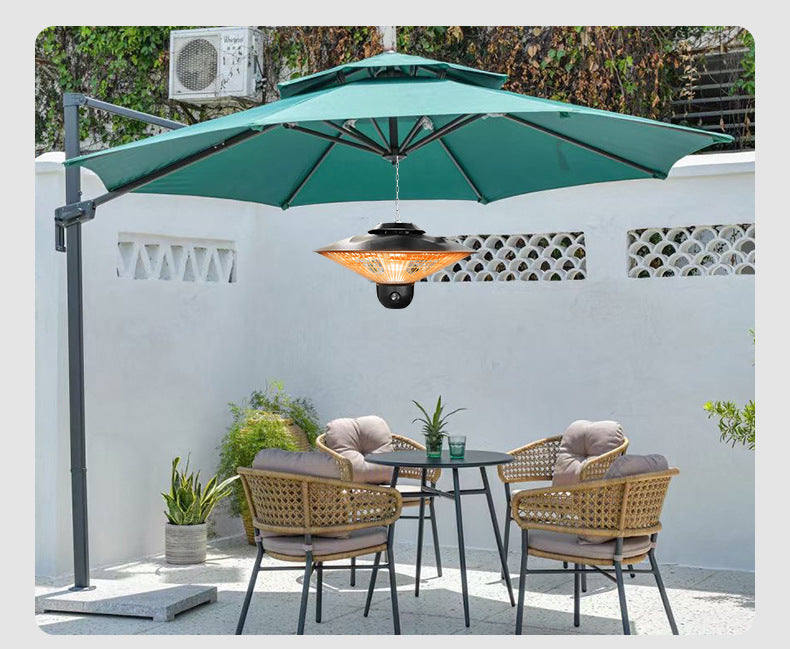 Terrassevarmer 3 varmeniveauer inkl. fjernbetjening