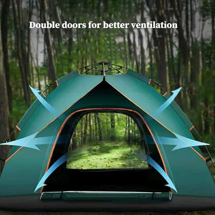 Pop-up-tält finns i två storlekar inklusive bärväska