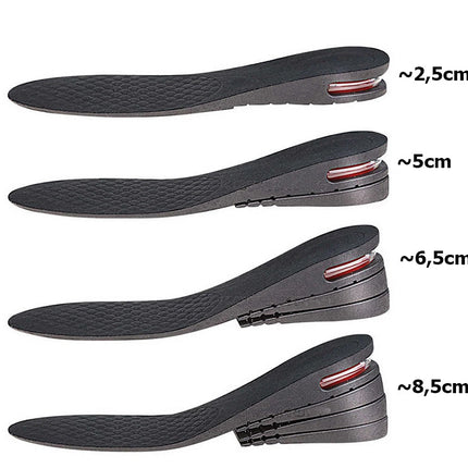 Höjdökande sulinsatser – justerbara innersulor för skor, storlek 35-42