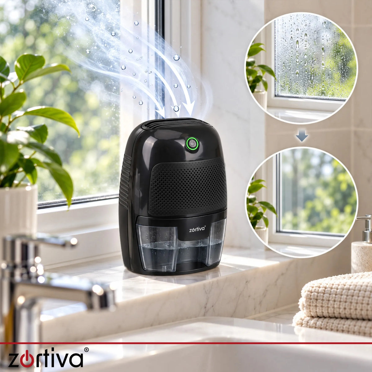 Zortiva 00028273 Affugter 22.5W Sort