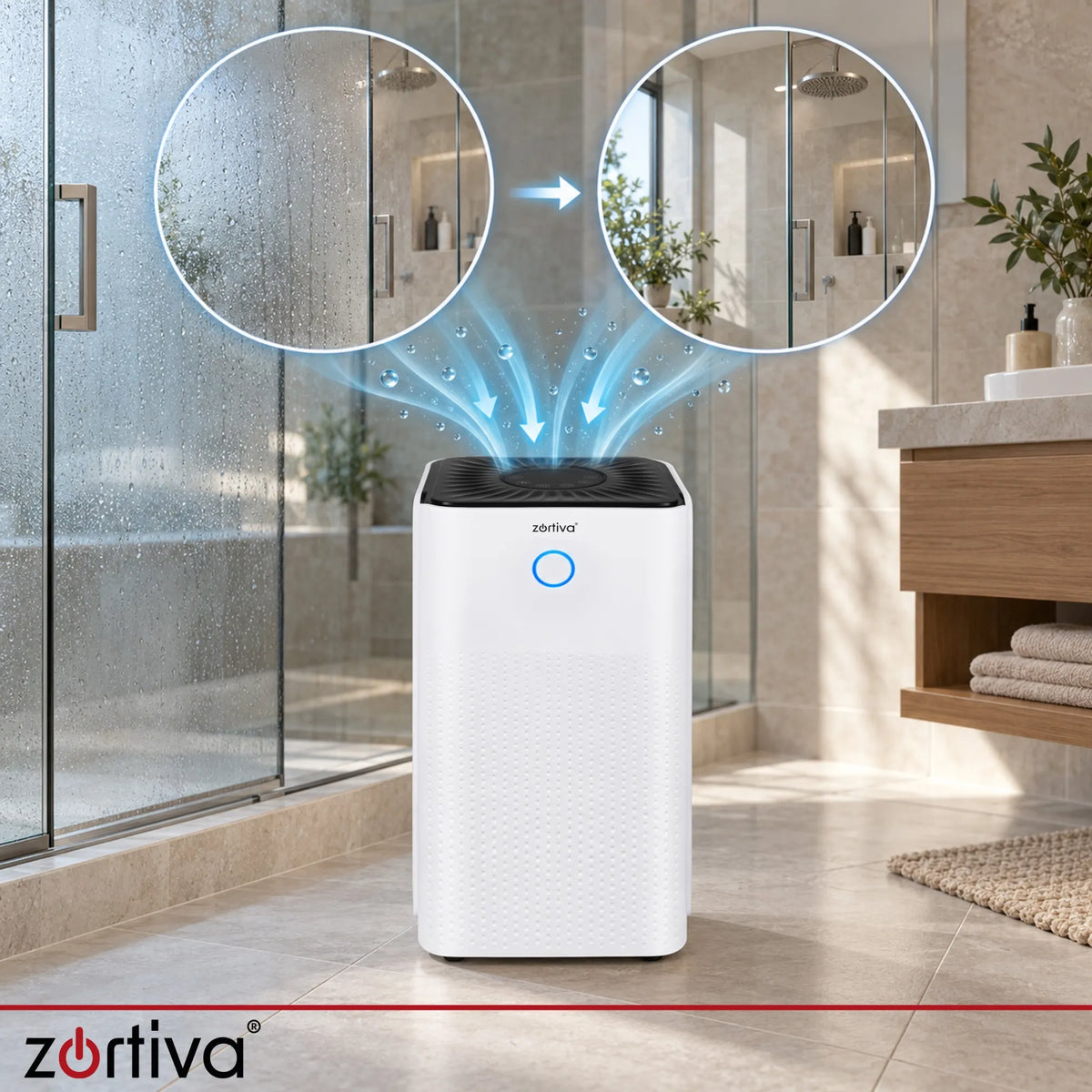 Affugter 12L/24H 200W Hvid
