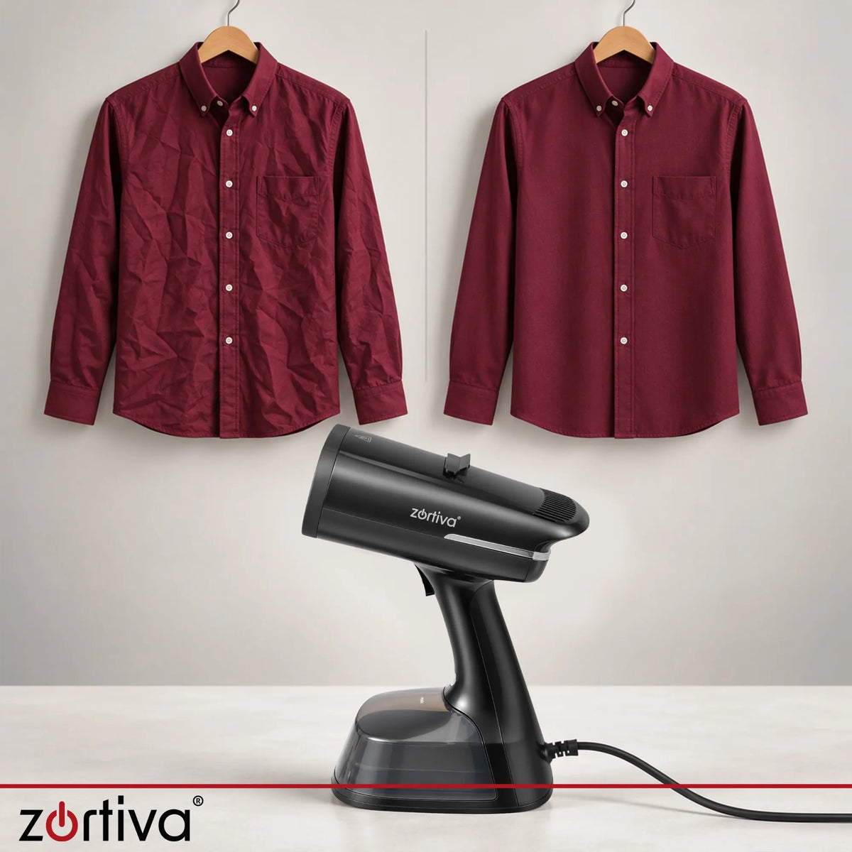Zortiva Lumivelle Tøjdamper med Sugefunktion 1400W