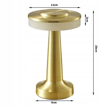 Touch trådlös bordslampa med 3 ljusinställningar 