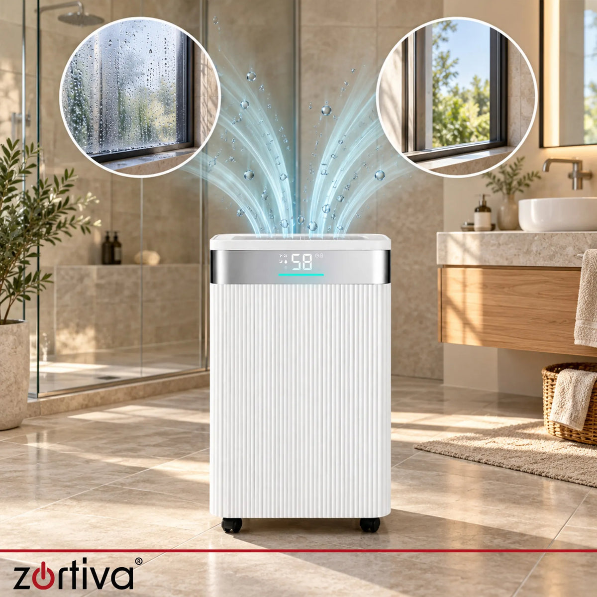 Zortiva Brisoo 2000 Affugter 330W Hvid