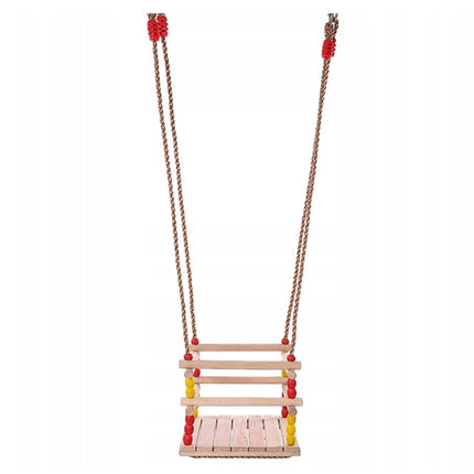 Barngunga för hem och trädgård - Trägunga med säkerhetsräcke 