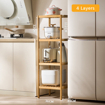 Badrumshyllor i bambu - 3 storlekar - Praktisk och platsbesparande förvaring