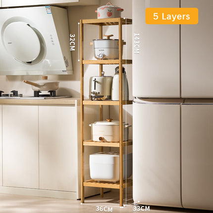 Badrumshyllor i bambu - 3 storlekar - Praktisk och platsbesparande förvaring