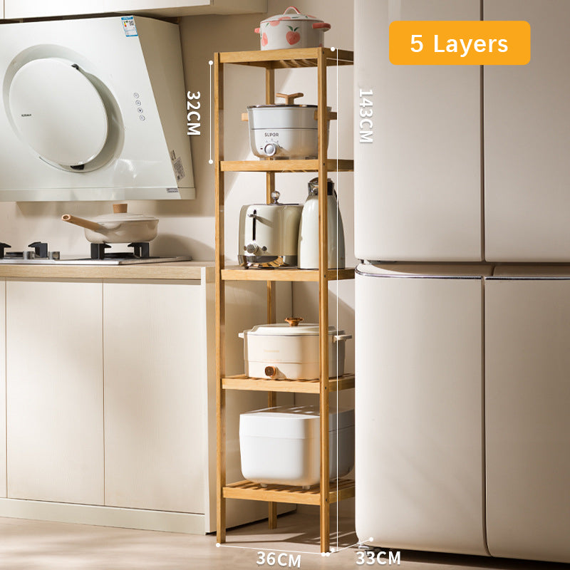 Badrumshyllor i bambu - 3 storlekar - Praktisk och platsbesparande förvaring