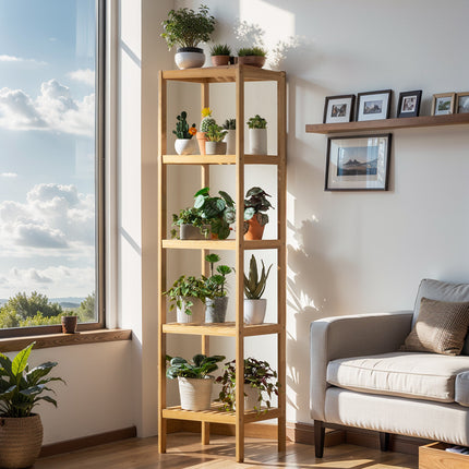 Badrumshyllor i bambu - 3 storlekar - Praktisk och platsbesparande förvaring