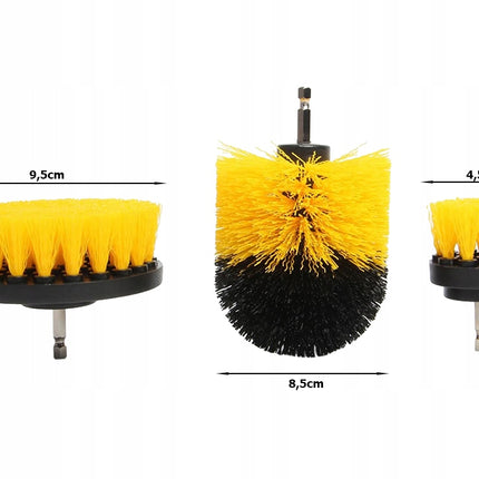 Rensebørste sæt til boremaskine