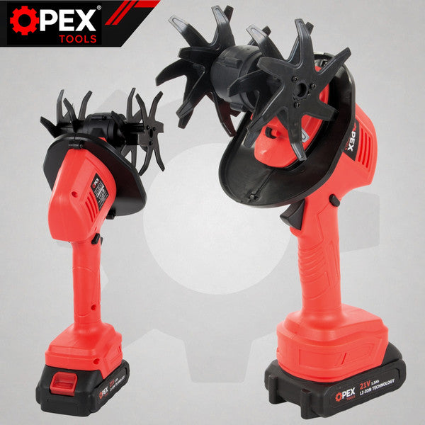 OPEX TOOLS OPX28030 Mini Havefræser 2x 21V Rød og Sort
