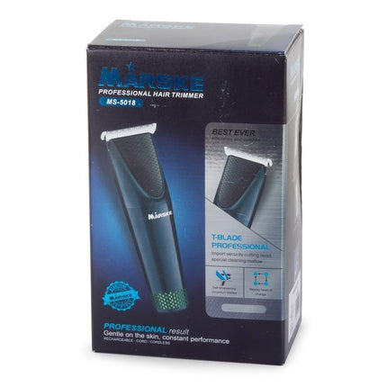 Trådløs Hår- og Skægtrimmer – Præcisionsklipper med Genopladeligt Batteri og Tilbehør