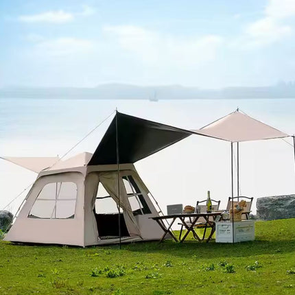 Tält med tak och dörrnät – För 3-4 personer