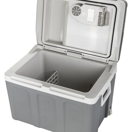 40 liters bilkylare och värmare – med hjul, dubbel kraft och elegant design