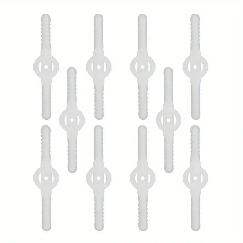 Ekstra Plastik Knive/Blade til Trådløs Græstrimmer / Kantklipper 10 stk.