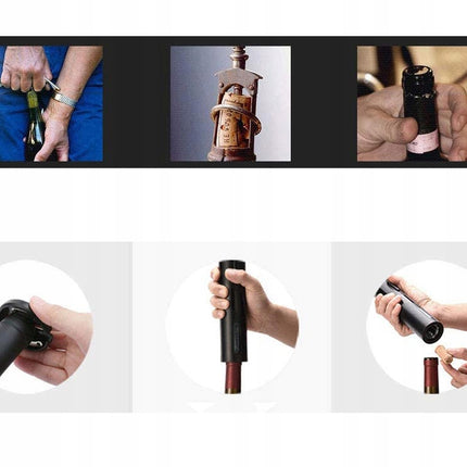 Elektrisk vinöppnare Set med 5 delar