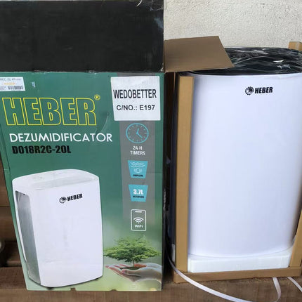 Avfuktar upp till 15-20 l/dag