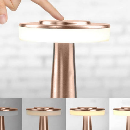 Touch trådlös bordslampa med 3 ljusinställningar 
