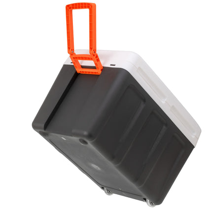 40L Transportabel Køleboks & Varmekasse med Hjul og Dobbelt Strømforsyning