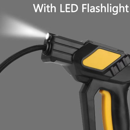 Bærbar Håndholdt Digital Bilpumpe med LED-Lys og Forudindstillet Dæktryk