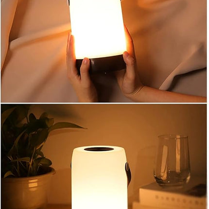 GRUNDIG lampa med touch och bärhandtag