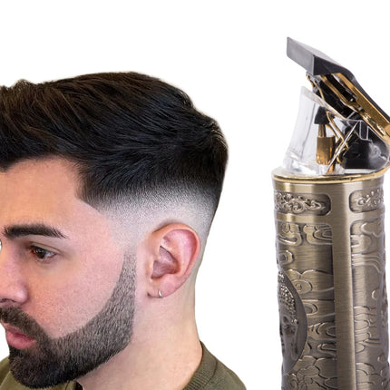 Elektrisk skäggtrimmer och hårklippare med USB-laddning