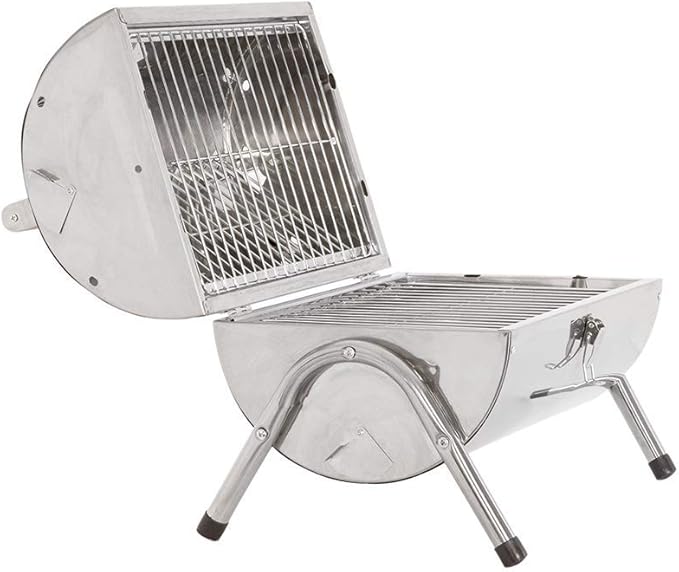 ALPINA Transportabel Kulgrill – Kompakt BBQ til Camping, Picnic og Have