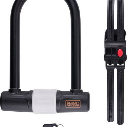 Black & Decker Bøjlelås – Robust og Sikkert til Cykel, Motorcykel og Scooter