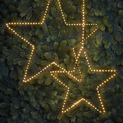 Stjerneformet Hængedekoration med 180 LED-lys – Perfekt til hygge i Haven