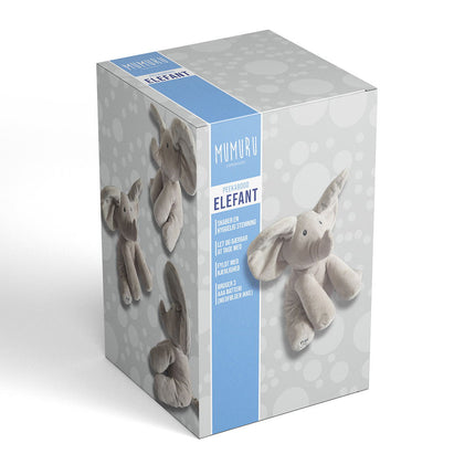 Elefant krammebamse  Musik og Bevægelige Ører – 24 cm