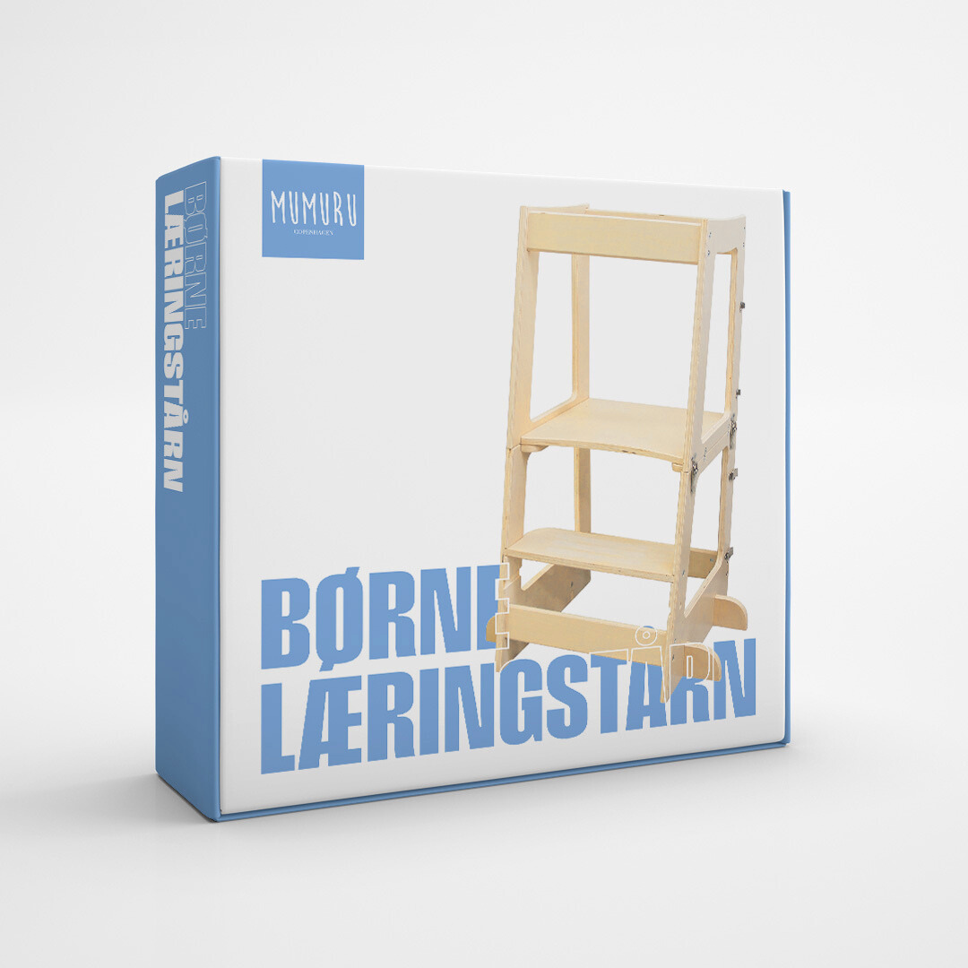 Læringstårn til Børn i Træ – Stabil Skammel til Køkken & Hverdagsaktiviteter