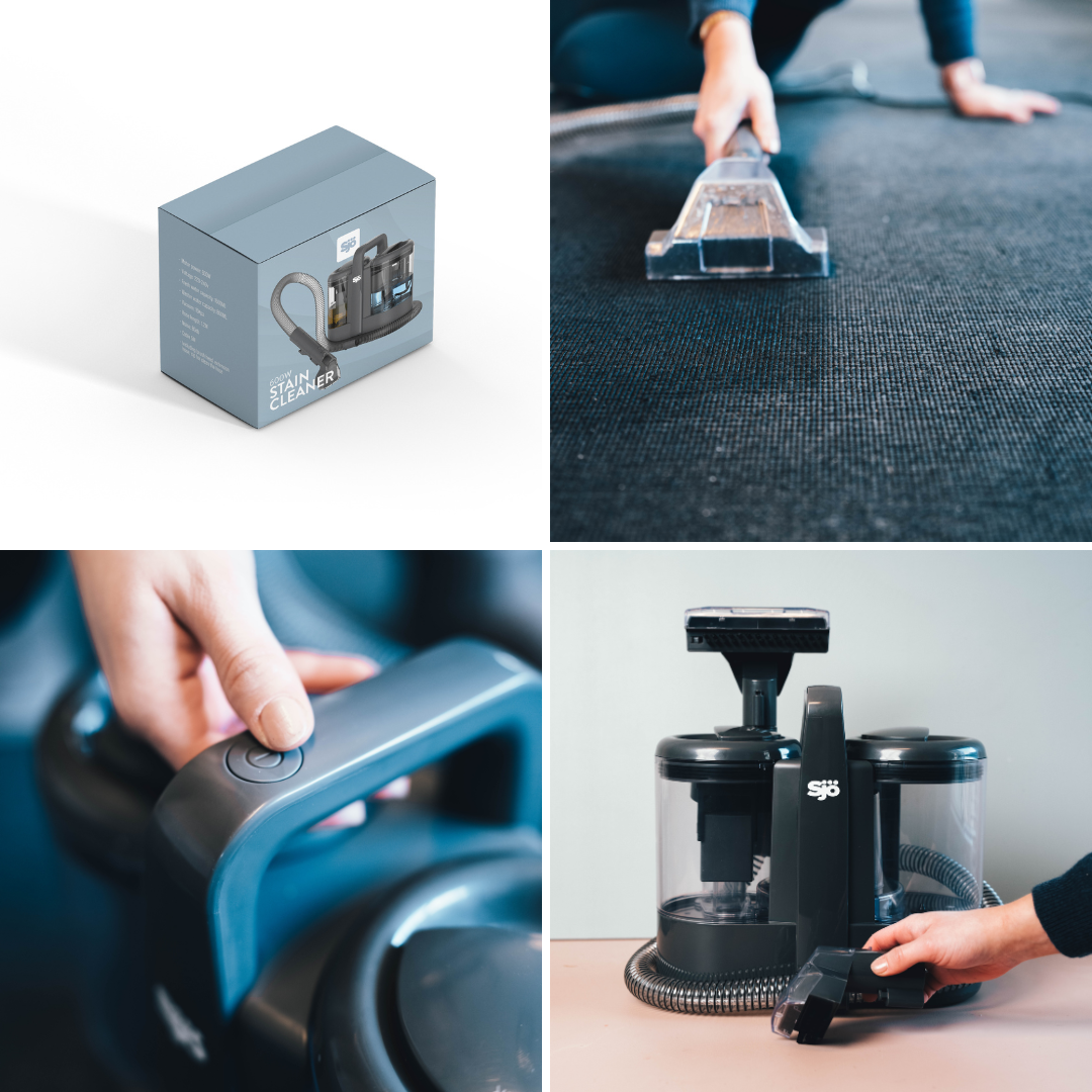 Stain Cleaner 600W – Tæppe- & Møbelrenser til Sofa, Bil, Madrasser & Tæpper