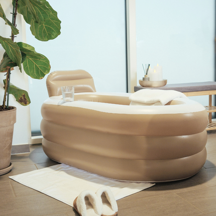 Uppblåsbart badkar – Hemmabad på nolltid! 🛁