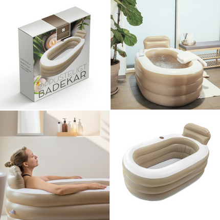 Uppblåsbart badkar – Hemmabad på nolltid! 🛁
