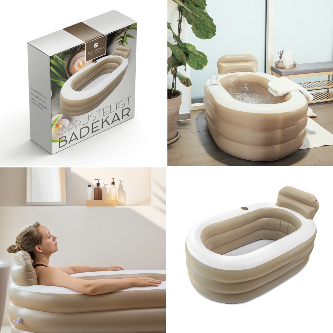 Uppblåsbart badkar – Hemmabad på nolltid! 🛁
