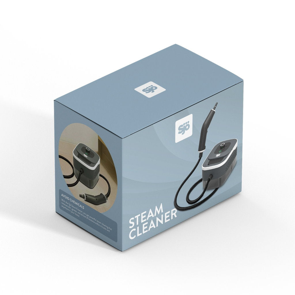 Sjö SteamCleaner Damprenser 1500W – 4 Bar med 1450 ml Vandtank og 8 Dele Tilbehør